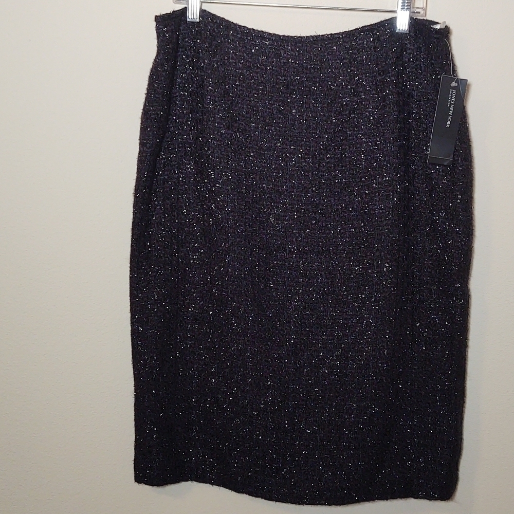 Jones New York Sparkly Black Skirt